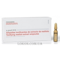 MESOESTETIC x.prof 015 Tonifying melitol extract ampoules - Екстракт Буркуну та рутин