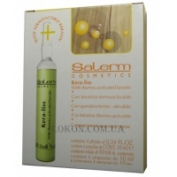 SALERM Kera-Liss With Repairing Keratin - Лосьйон в ампулах для легкого розчісування волосся