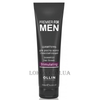 OLLIN Premier For Men Shampoo Hair Growth Stimulating - Чоловічий стимулюючий шампунь для росту волосся