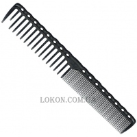 Y.S.PARK Cutting Combs YS-332 Carbon - Гребінець для стрижки волосся середньої довжини, чорний