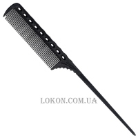 Y.S.PARK Tail Combs YS-107 Carbon - Гребінець з м'яким хвостиком, чорний