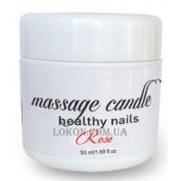 LIVE CANDLE Massage Candle Healthy Nails Rose - Масажна свічка для рук та нігтів 