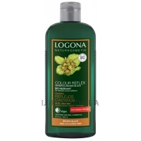 LOGONA Color Brown-Black Shampoo Hazelnut - Біо-шампунь для фарбованого коричневого-чорного волосся "Горіх"
