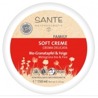 SANTE Family Soft Cream Organic Pomegranate & Figs - Універсальний зволожуючий крем із гранатом та інжиром