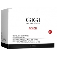 GIGI Acnon Triple Acid Rapid Wipes - Вологі спонжі з кислотою