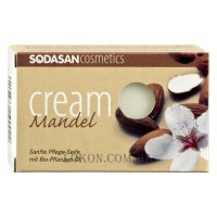 SODASAN Cream Almond Soap - Органічне мило-крем для обличчя з оліями ши та мигдалю