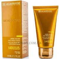 ACADEMIE Bronzecran Creme Solaire SPF-40 - Сонцезахисний регенеруючий крем для обличчя SPF-40