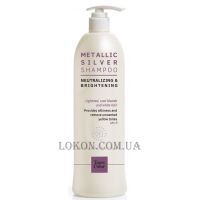 TIARE COLOR Metallic Silver Shampoo - Шампунь "Нейтралізація жовтизни та сяйво" для сивого, освітленого волосся