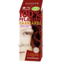 SANTE Herbal Hair Color Powder Mahogany Red - Рослинна фарба-порошок для волосся "Червоне дерево"