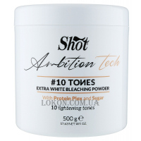 SHOT Ambition Tech 10 Tones Extra White Bleaching Powder - Екстра білий освітлювальний порошок (10 тонів)