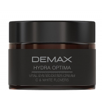 DEMAX Hydra Optima Vital Eye Boost Cream - Зволожуючий крем для зони навколо очей "Вітамін С та білі квіти"
