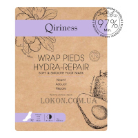 QIRINESS Wrap Pieds Hydra-Repair Soft & Smooth Foot Mask - Розгладжуюча та пом'якшуюча маска для ніг