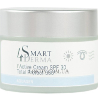 SMART4DERMA Aquagen L'active Cream SPF30 - Екстразволожуючий крем SPF-30 із церамідами для сухої та нормальної шкіри
