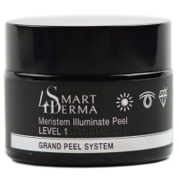 SMART4DERMA Grand Peel System Meristem Illuminate Peel - Освітлюючий пілінг-репарант із меристемними клітинами буддлея  та 25% вітаміна С