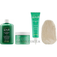 ECHOSLINE B.Pur The Purifying Kit (mud/150ml + sch/385ml + h/mask/250ml + glove/1pcs) - Набір для волосся