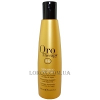 FANOLA Oro Therapy Shampoo - Зволожуючий шампунь з олією аргани, олією солодкого мигдалю та активними мікрочастинками золота