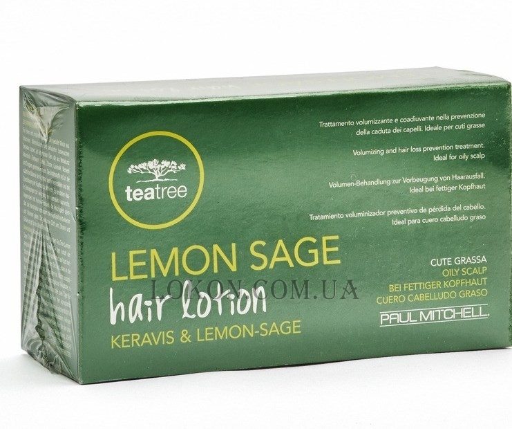 PAUL MITCHELL Tea Tree Hair Lotion Keravis and Lemon Sage - Лосьон против выпадения волос чайное дерево+лимон в ампулах