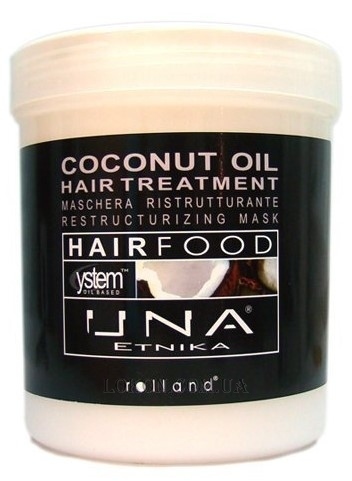 ROLLAND UNA Hair Food Coconut Oil hair treatment - Маска для восстановления структуры волос с маслом Кокоса