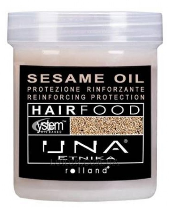 ROLLAND UNA Hair Food Sesam oil hair treatment - Маска для разглаживания волос с маслом Кунжута