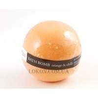 ORGANIQUE Effervescent Balls For Bath Orange and chilli - Шипучий шар для ванны 