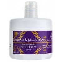 COSMOFARMA JoniLine Classic Safflower and Meadowfoam and Blueberry Mask - Маска для волосся з екстрактом чорниці та олії пінника лугового