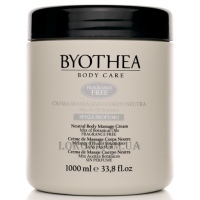BYOTHEA Massage Cream Neutral Odorless - Нейтральный крем для массажа без запаха