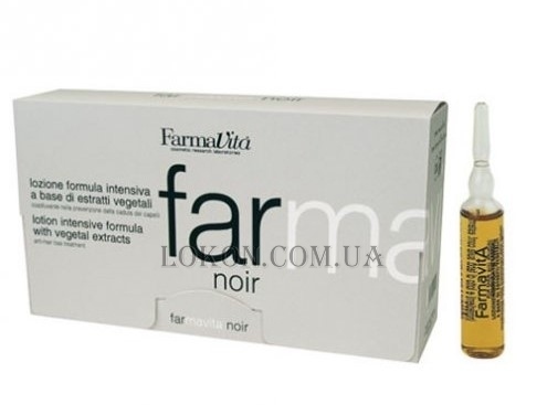 FARMAVITA Noir Line - Лосьон в ампулах для мужчин против выпадения волос