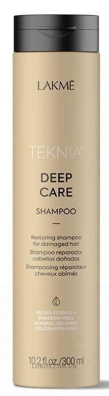 LAKME Teknia Deep Care - Восстанавливающий шампунь для сухих и поврежденных волос