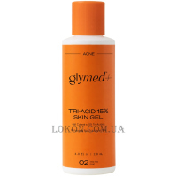 GLYMED PLUS Acne Tri-Acid 15% Skin Gel - Гель для шкіри з олією чайного дерева