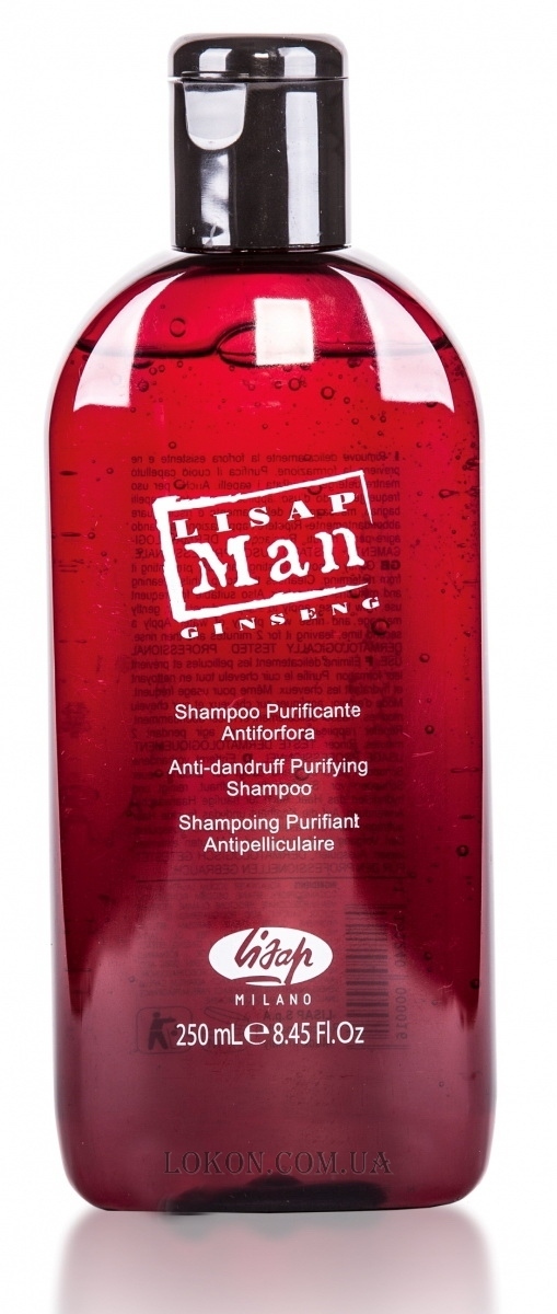 LISAP Man Anti-Dandruff Purifying Shampoo - Шампунь против перхоти для мужчин