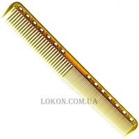 Y.S.PARK Cutting Combs YS-339 Camel - Расчёска для стрижки коротких волос, янтарная