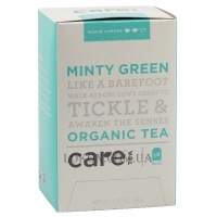 CARE TEA Minty Green Organic Tea - Трав'яний тизан "М'ятний", пакети