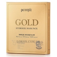 PETITFEE Gold Hydrogel Mask Pack - Гидрогелевая маска для лица с золотым комплексом 5+