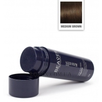 BEAVER Keratin System Hair Building Fibers - Пудра-камуфляж для волосся "Конструктор волосся", коричнева