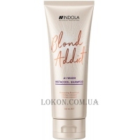 INDOLA Blond Addict InstaCool Shampoo - Антижёлтый шампунь для светлых волос