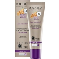 LOGONA Age Protection Regenerating Night Cream - Нічний регенеруючий крем проти зморшок