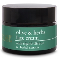 YELLOW ROSE Olive & Herbs Cream - Зволожуючий та поживний крем для обличчя з органічною олією листя оливи