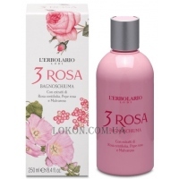 L'ERBOLARIO 3 Rosa Bagnoschiuma - Піна для ванни "Три троянди"