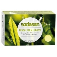SODASAN Soap Gruner Tee&Limette - Антибактериальное мыло для лица 