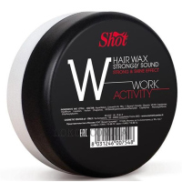 SHOT Work Activity Hair Wax Strongly Sound - Віск сильної фіксації з ефектом блиску