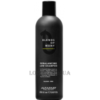 ALFAPARF Blends Of Many Rebalancing Low Shampoo - Мужской шампунь против перхоти