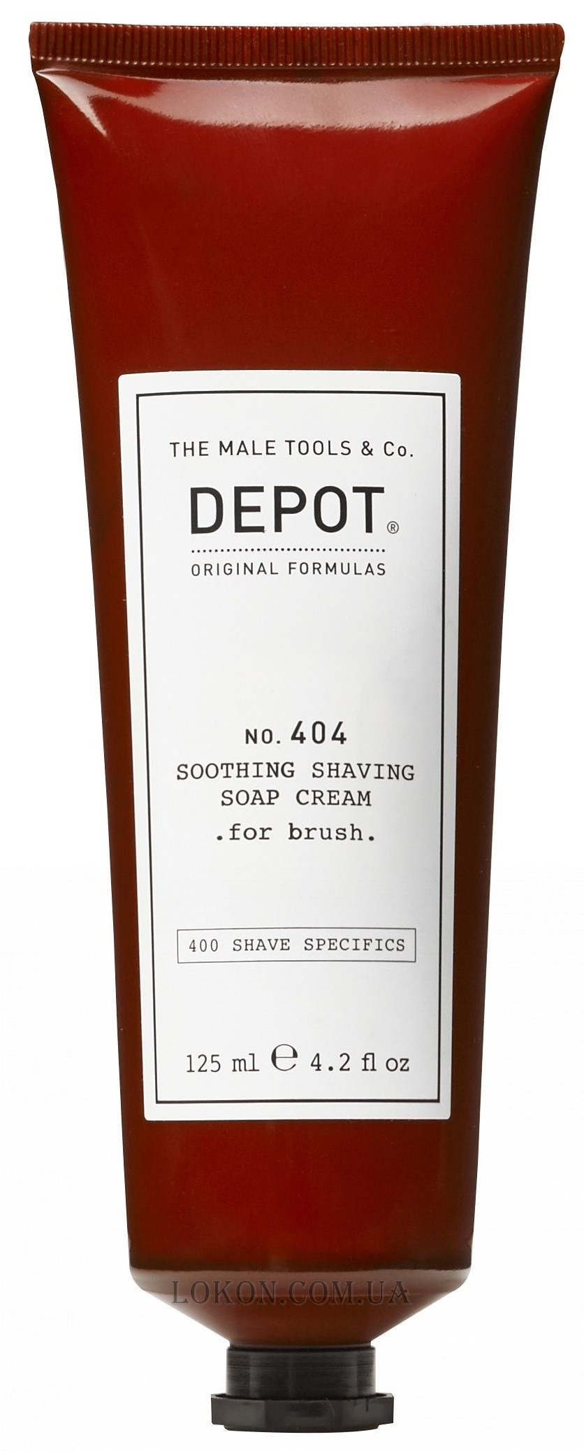 DEPOT 404 Soothing Shaving Soap Cream - Успокаивающий крем для бритья