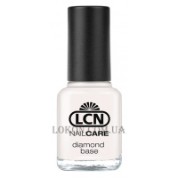 LCN Diamond Base White - Укрепляющий лак для ногтей с бриллиантовой крошкой