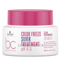 SCHWARZKOPF Bonacure Color Freeze Silver pH 4.5 Treatment - Маска для нейтралізації небажаної жовтизни волосся