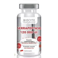 BIOCYTE Longevity Serrapeptase - Харчова протизапальна та протинабрякова добавка
