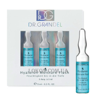 DR.GRANDEL Hyaluron Moisture Flash - Концентрат для миттєвого зволоження з мікрогіалуроновою кислотою