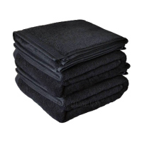 SCHWARZKOPF Towel Black - Рушник махровий чорний (5 шт.)