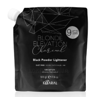 KAARAL Blonde Elevation Charcoal Black Powder Lightener - Пудра освітлююча для волосся до 9 рівня