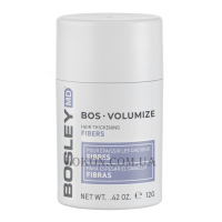 BOSLEY BosVolumize Hair Thickening Fibers - Ущільнюючі кератинові волокна, середньо-коричневі