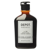 DEPOT 108 Detoxifing Charchoal Shampoo - Шампунь для глибокого очищення з деревним вугіллям